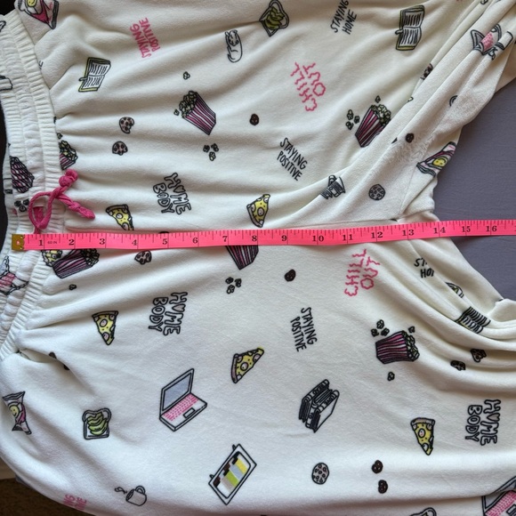 Stitch & Pine pajama set womens large emoji soft long sleeve white - Picture 11 of 11